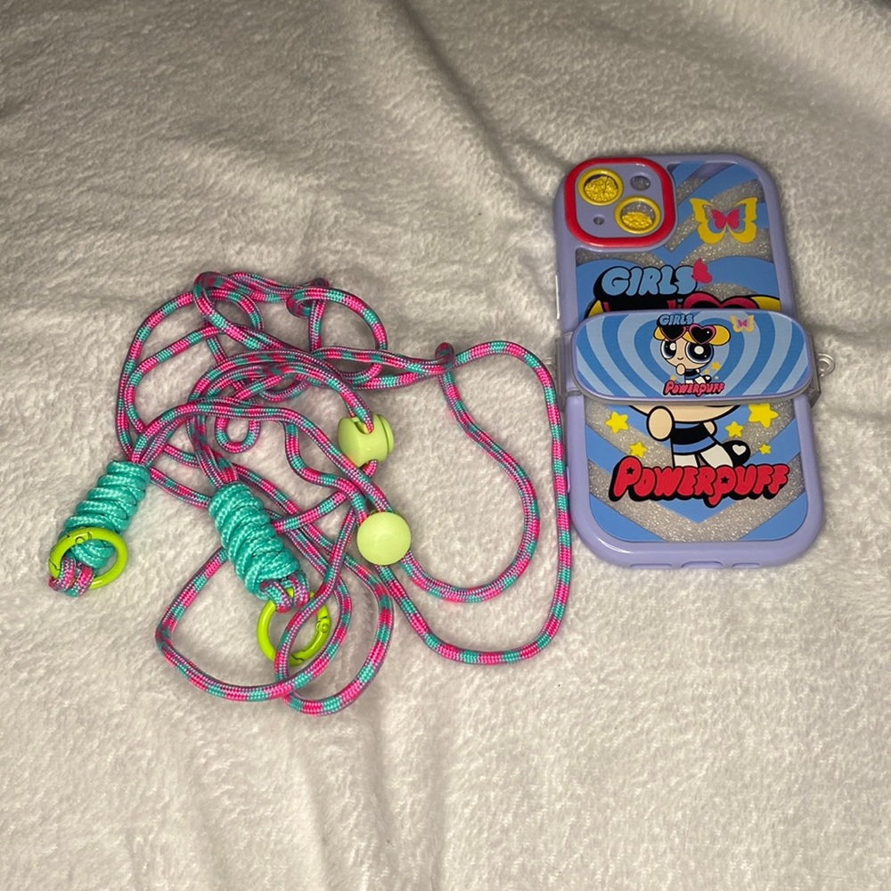 Powerpuff Girls Bubbles Crossbody Lanyard IPhone 13‎ Case